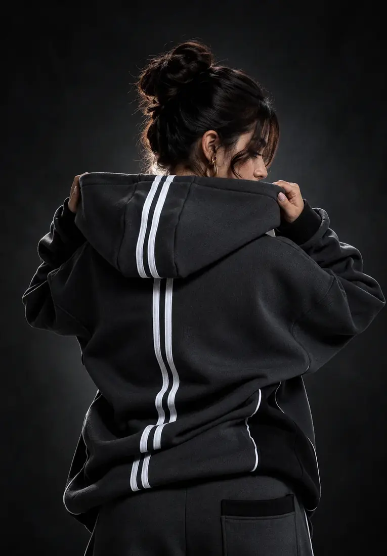 STRITA STEEL SUIT on body, the two-line back